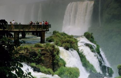 Iguazu Wasserfälle im Dreiländereck, Argentinien, Brasilien, Paraguay