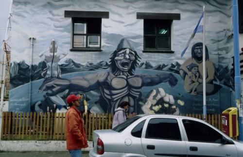 Grafiti in Ushuaia, Fin del Mundo, dem Ende der Welt